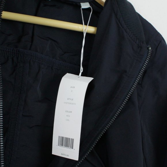 NWT Vince Shrunken Crop Bomber Jacket - Picture 4 of 15